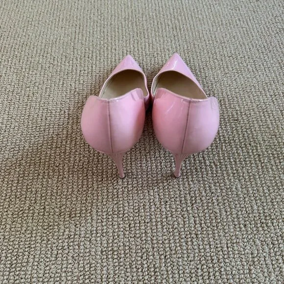 Christian Louboutin Patent Pink Stiletto Pumps - Picture 7 of 11